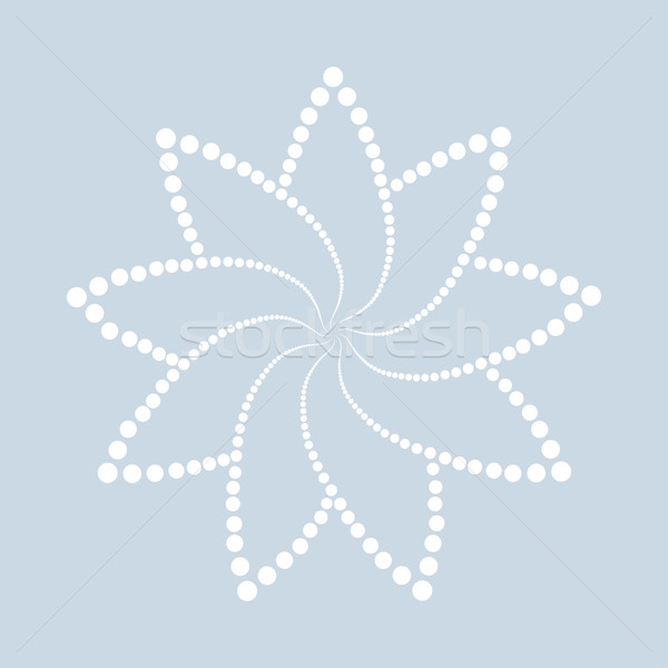 Abstrato pontilhado forma vetor flor Foto stock © ExpressVectors