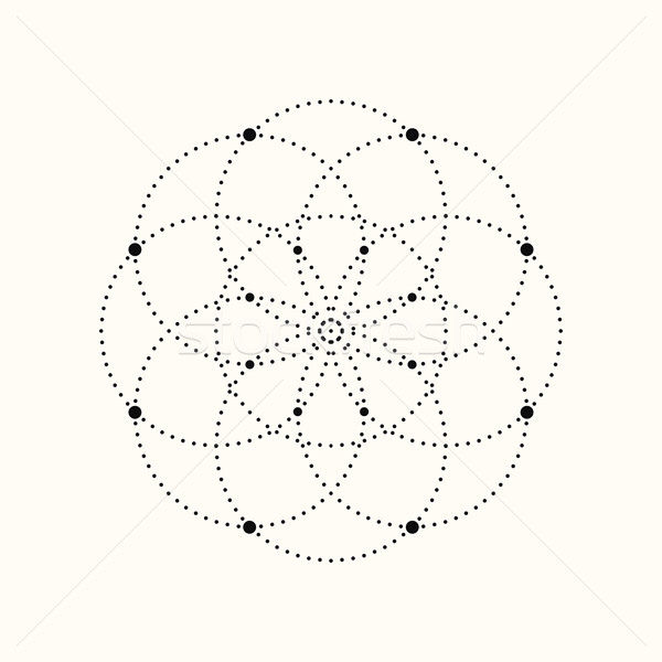 Vetor pontilhado geométrico forma eps10 Foto stock © ExpressVectors