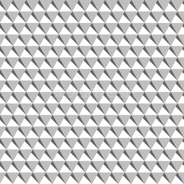 Wektora monochromatyczny bezszwowy biały dekoracyjny 3D Zdjęcia stock © ExpressVectors