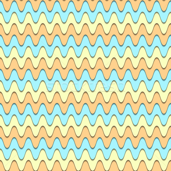 волнистый Funky красочный шаблон бесшовный вектора Сток-фото © ExpressVectors