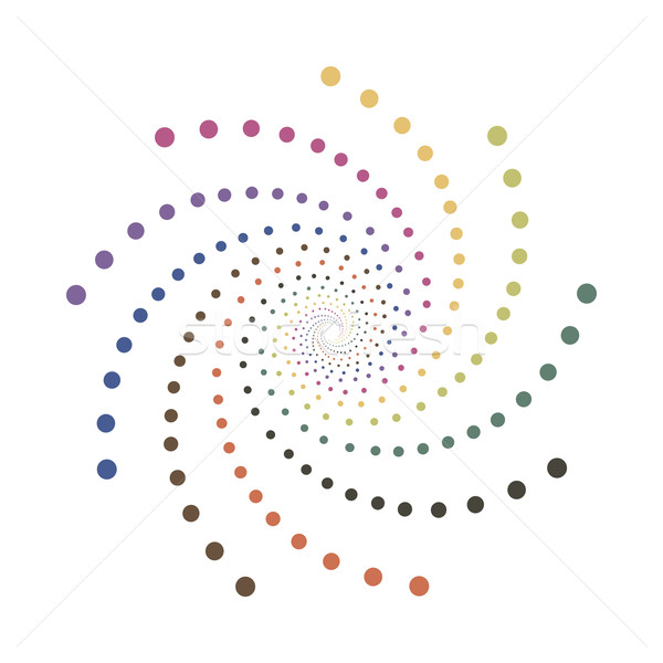 Abstract dotted shape.Vector design element Stock photo © ExpressVectors