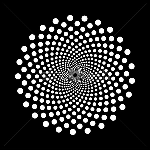 Abstract punctat negru alb proiect semna Imagine de stoc © ExpressVectors