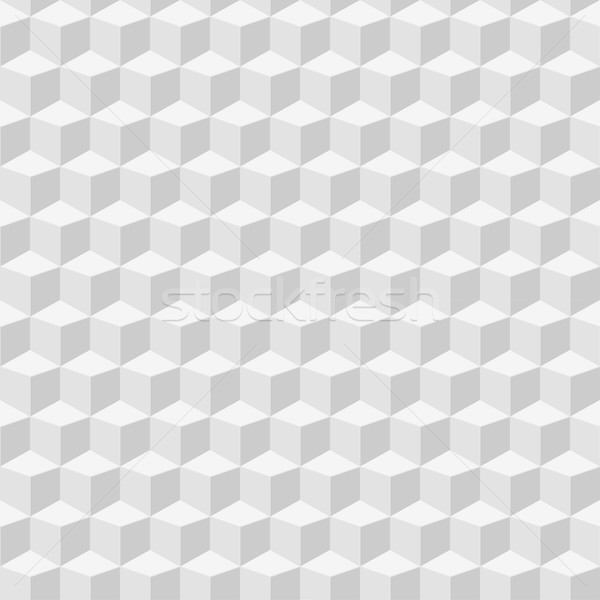 Weiß geometrischen Textur grau Würfel Stock foto © ExpressVectors