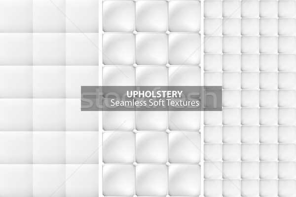 Blanco tapicería texturas sin costura vector colección Foto stock © ExpressVectors