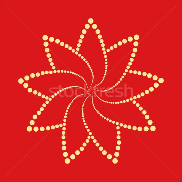 Abstrakten gepunktete Blume Form Web Stock foto © ExpressVectors