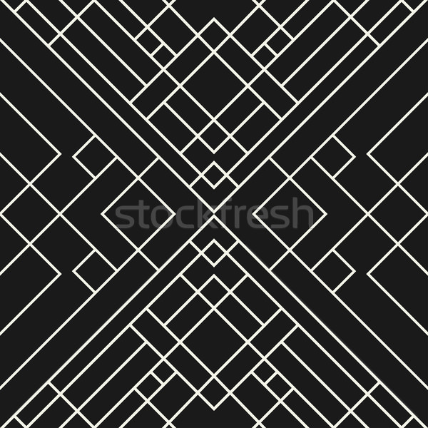 Griglia nero abstract senza soluzione di continuità disegno geometrico Foto d'archivio © ExpressVectors