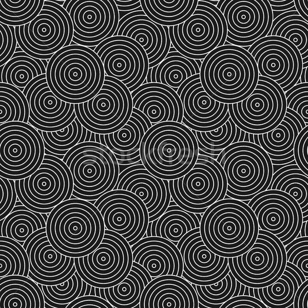 Dark circles geometric pattern - seamless. Stock photo © ExpressVectors