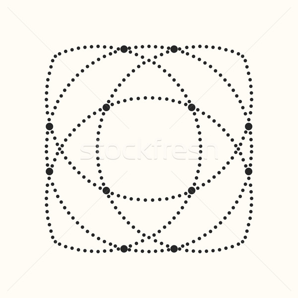 Wektora kropkowany geometryczny eps10 Zdjęcia stock © ExpressVectors