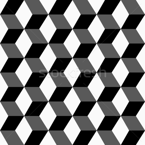 Geometrischen Würfel 3D Muster Vektor Stock foto © ExpressVectors