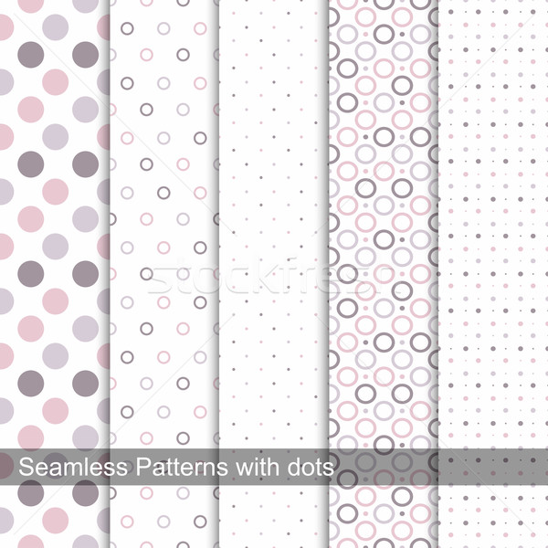 Delicate dotted patterns. Stock photo © ExpressVectors