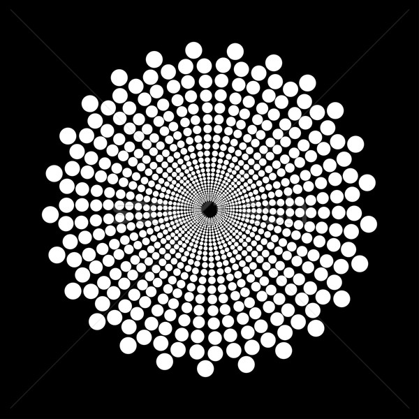Abstract punctat negru alb proiect semna Imagine de stoc © ExpressVectors