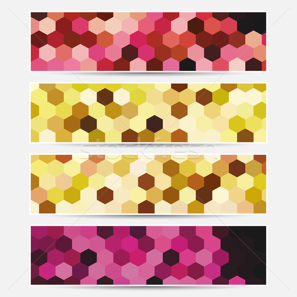 Vektor Banner Set hellen Mode Banner Stock foto © ExpressVectors