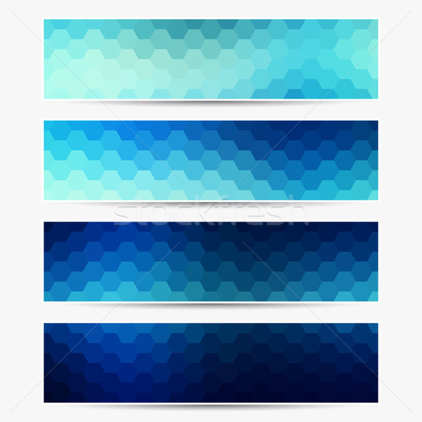 Wektora banery zestaw banner nie gradienty Zdjęcia stock © ExpressVectors