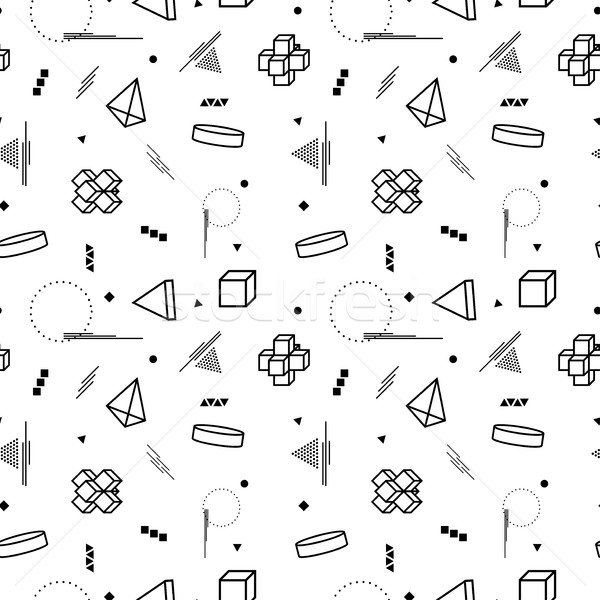 Vector abstract memphis pattern. Stock photo © ExpressVectors