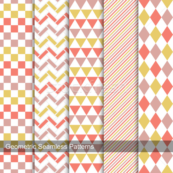 Geometrischen Muster Vektor Sammlung Farben Stock foto © ExpressVectors