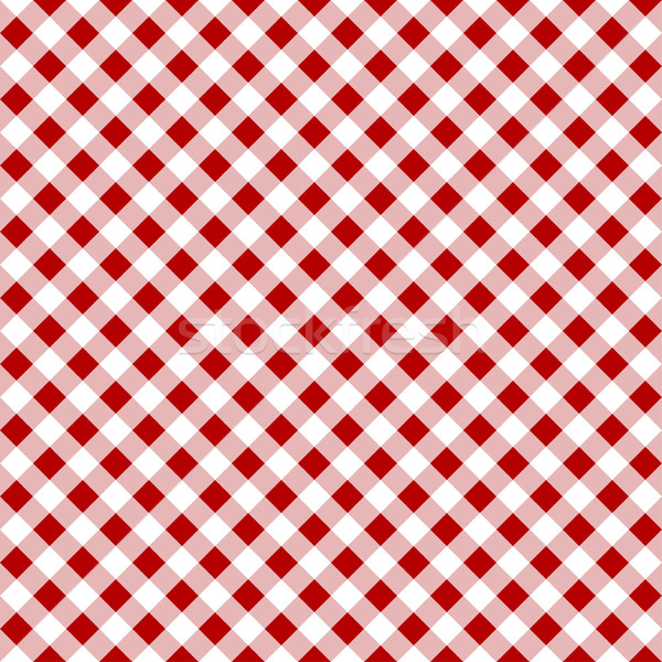Panno senza soluzione di continuità vettore modello bianco rosso tessili Foto d'archivio © ExpressVectors