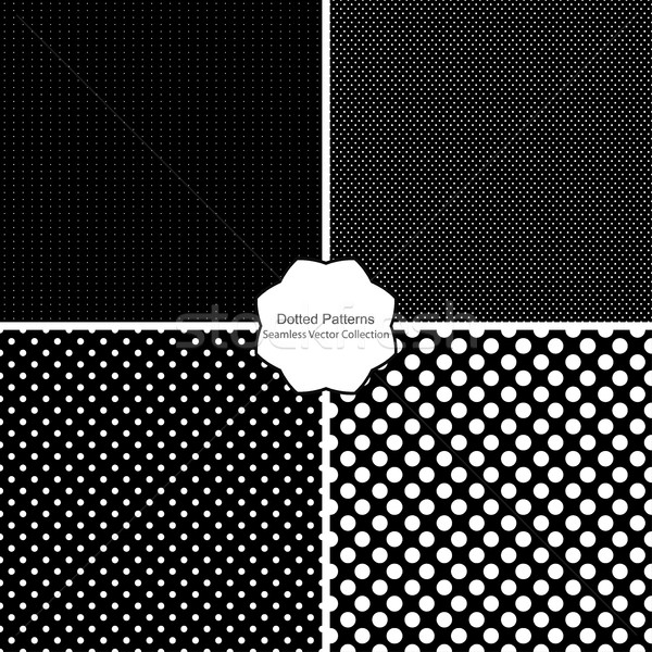 Dotted patterns - seamless vector collection Stock photo © ExpressVectors