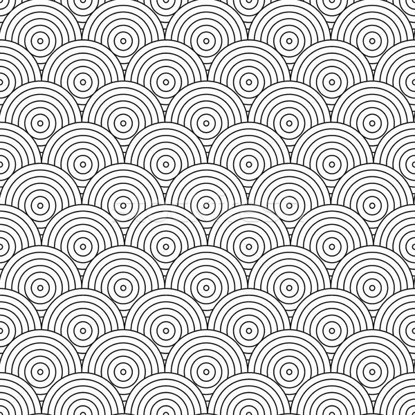 Vector geometric pattern. Tile mosaic circles. Stock photo © ExpressVectors
