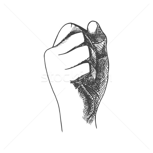 手工繪製 拳頭 設計 思路 藝術 畫 商業照片 © ExpressVectors