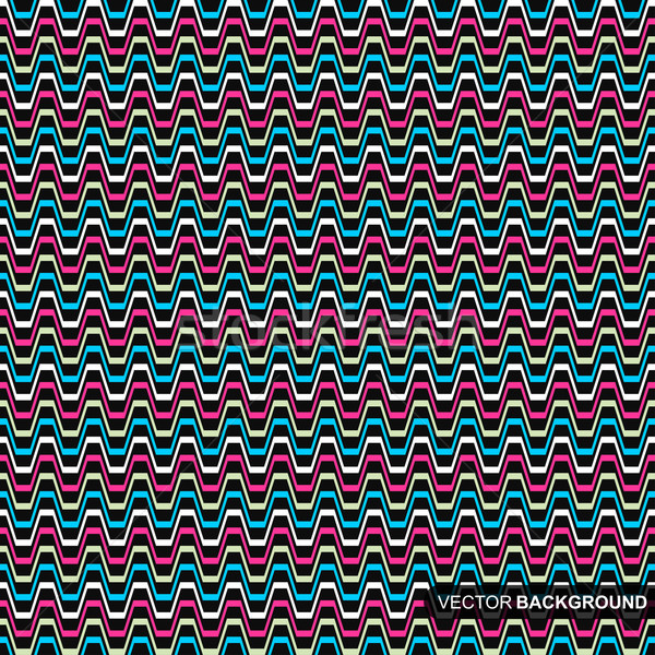 Seamless vector wrapping pattern with zigzag. Stock photo © ExpressVectors