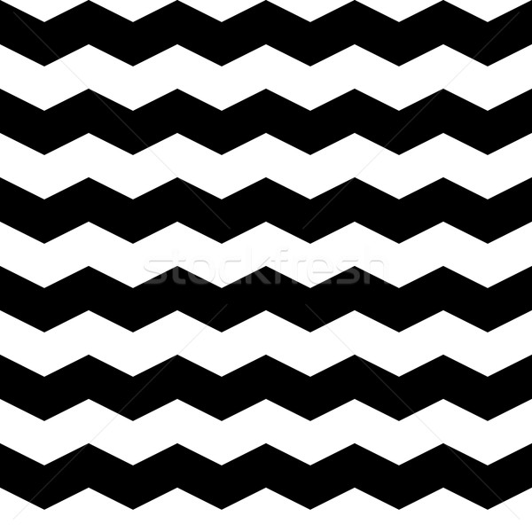 Zig-zag pattern senza soluzione di continuità vettore bianco nero texture Foto d'archivio © ExpressVectors