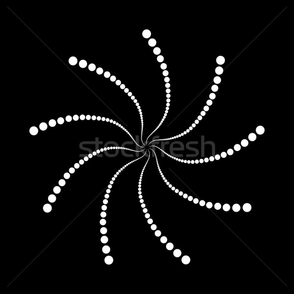 Abstract dotted shape.Vector design element Stock photo © ExpressVectors