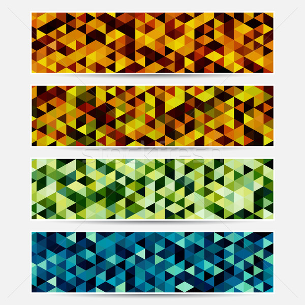Wektora banner zestaw nie gradient przezroczystość Zdjęcia stock © ExpressVectors