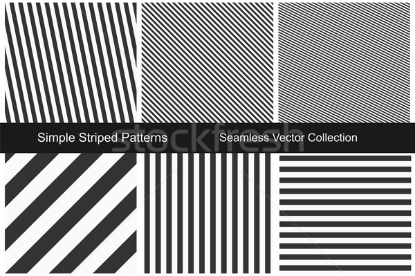 Striped patterns. Seamless vector collection. Stock photo © ExpressVectors