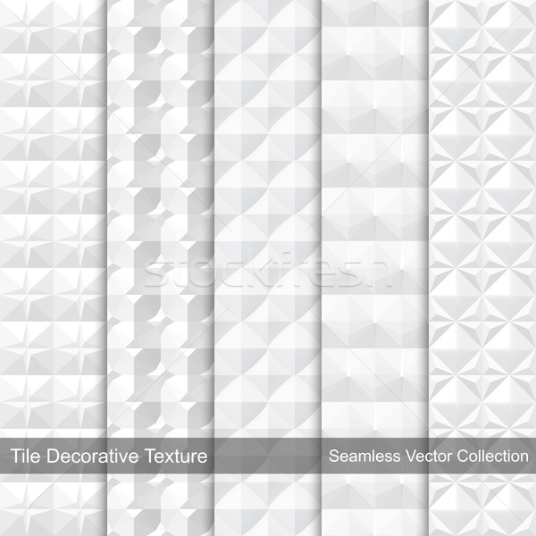 Tile decorative texture. Seamless vector patterns. Stock photo © ExpressVectors