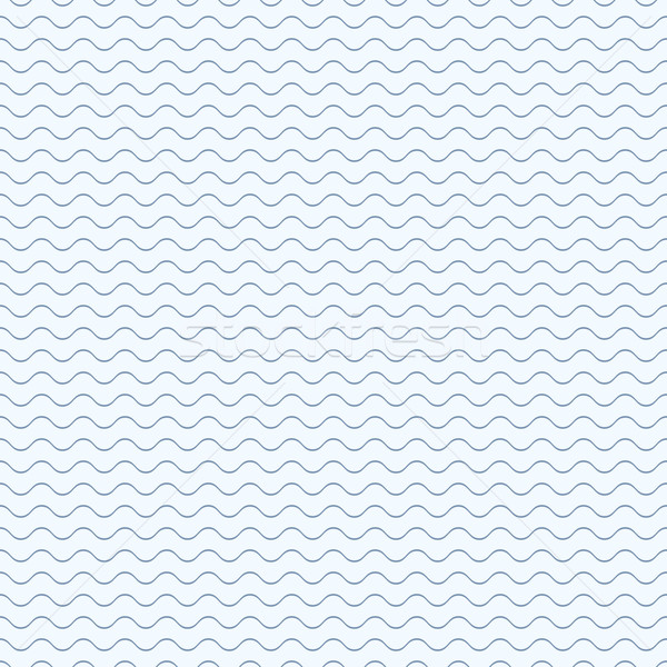 Egyszerű hullám minta végtelenített kék hullámos vonalak Stock fotó © ExpressVectors