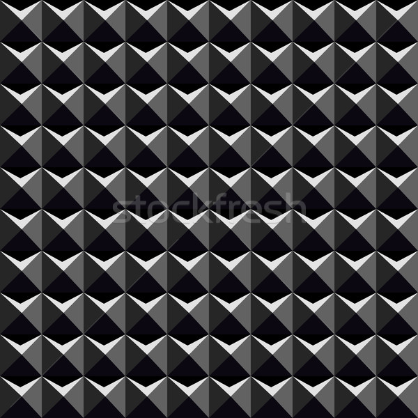 Czarny 3D wzór bezszwowy wektora tekstury Zdjęcia stock © ExpressVectors