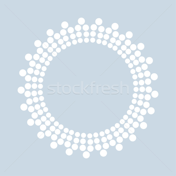 Kropkowany wektora biały eps10 Zdjęcia stock © ExpressVectors