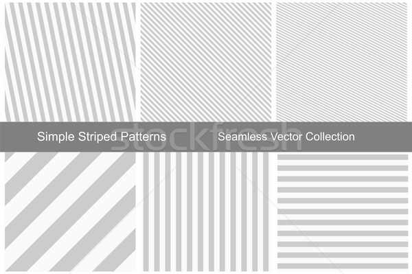 Striped patterns. Seamless vector collection. Stock photo © ExpressVectors