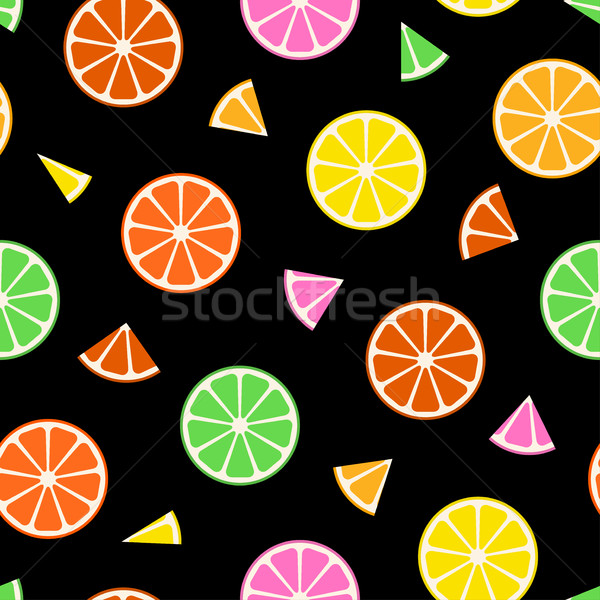 Fruit seamless pattern. Stock photo © ExpressVectors