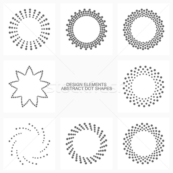 Abstract dotted shapes. Stock photo © ExpressVectors