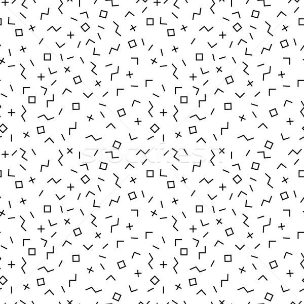 Vector mosaic memphis seamless pattern. Stock photo © ExpressVectors