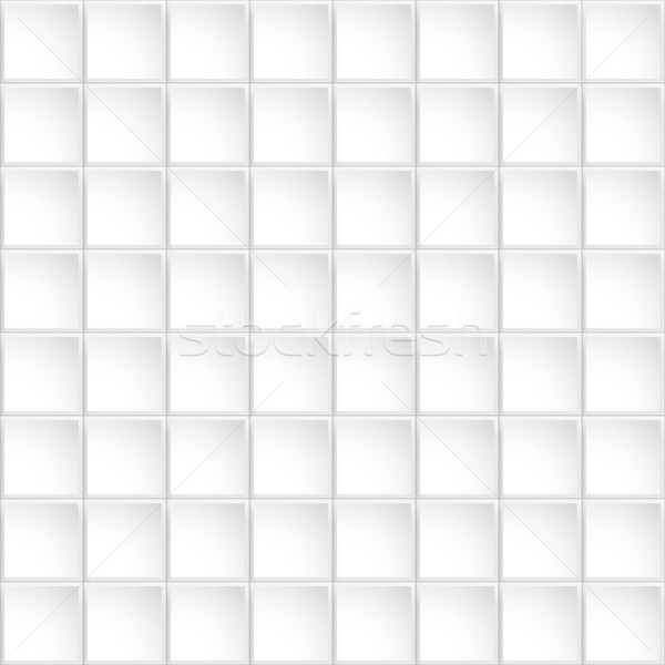 Wektora taflowy bezszwowy biały dekoracyjny geometryczny Zdjęcia stock © ExpressVectors