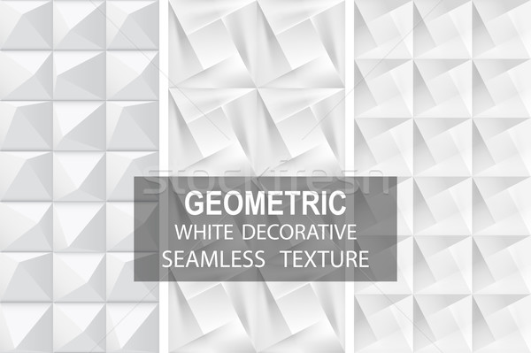 Decorative geometric textures. Seamless. Stock photo © ExpressVectors