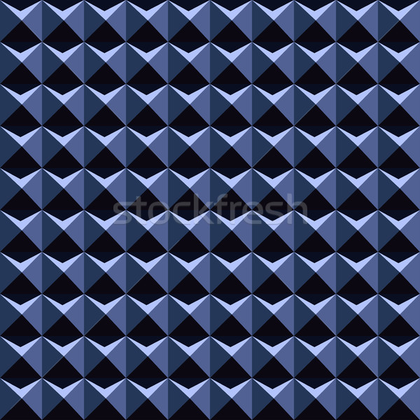 Niebieski 3D wzór bezszwowy wektora streszczenie Zdjęcia stock © ExpressVectors