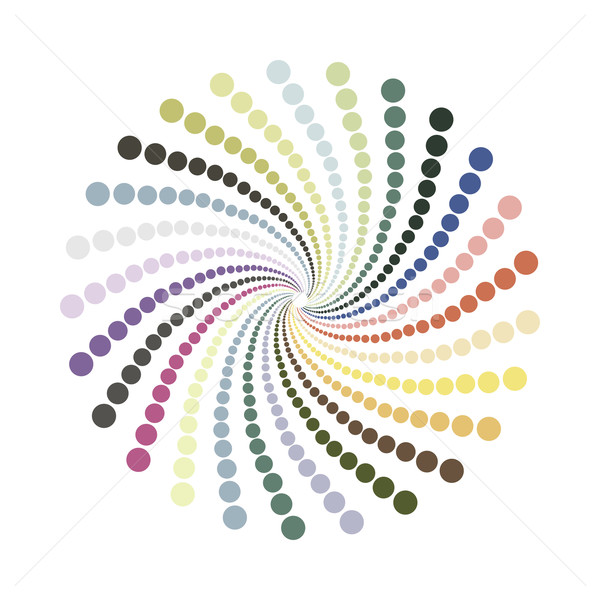 Soyut noktalı renk spiral doku Stok fotoğraf © ExpressVectors