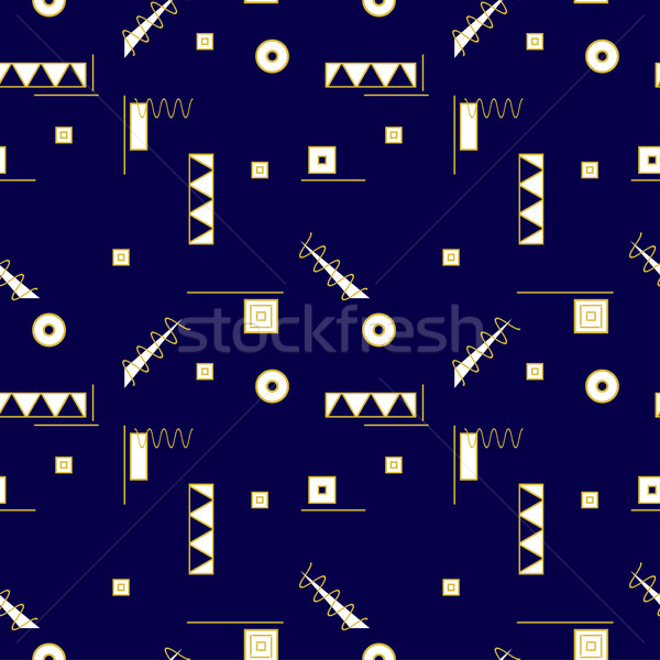 Seamless memphis pattern. Stock photo © ExpressVectors