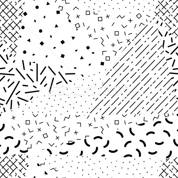 Wektora streszczenie monochromatyczny geometryczny retro Zdjęcia stock © ExpressVectors