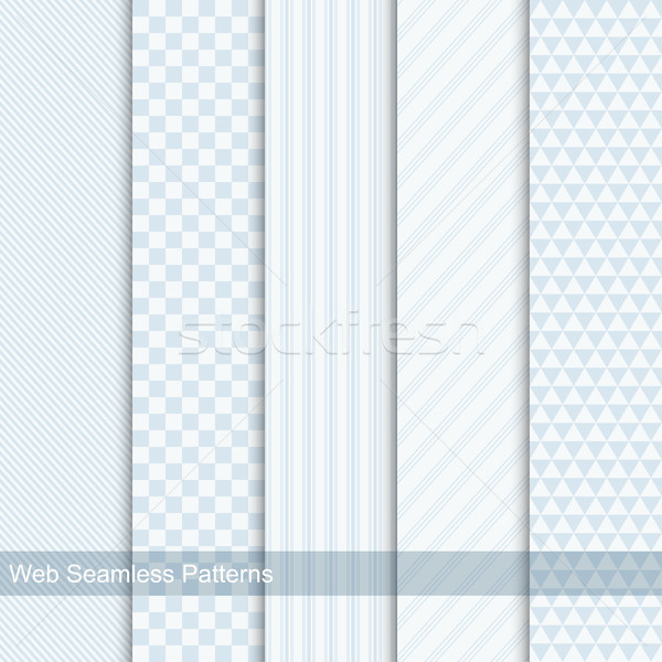 Vector geometric modele fara sudura albastru lumina Imagine de stoc © ExpressVectors