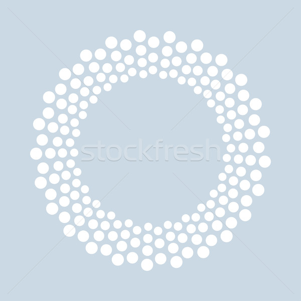Streszczenie kropkowany biały wektora Zdjęcia stock © ExpressVectors