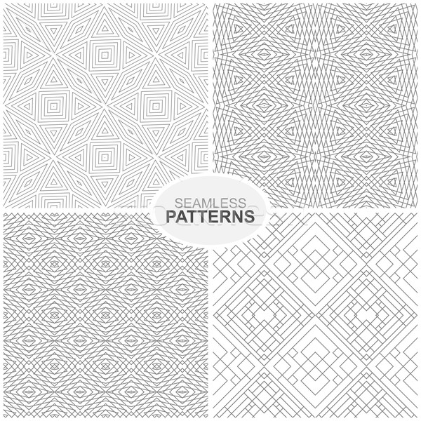 Geometrik desen vektör toplama beyaz Stok fotoğraf © ExpressVectors