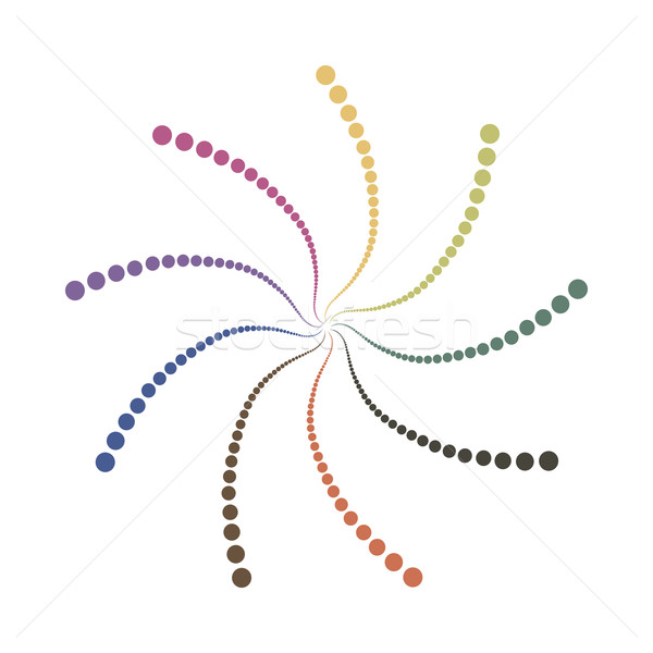 Abstract dotted shape.Vector design element Stock photo © ExpressVectors