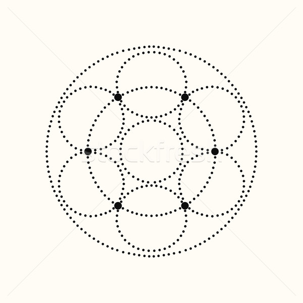 Vektor gepunktete geometrischen Form eps10 Stock foto © ExpressVectors
