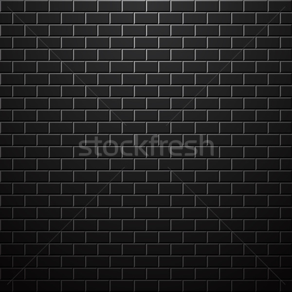 Dark brick wall. Vector background. Stock photo © ExpressVectors