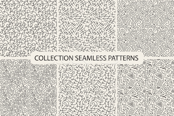 Collection of hand drawn seamless patterns. Stock photo © ExpressVectors