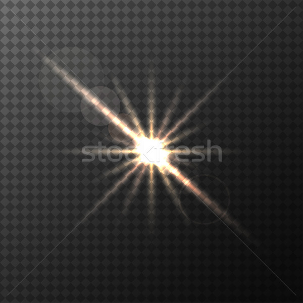 Vector glowing light effect. Stock photo © ExpressVectors